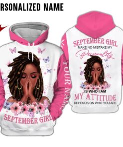 Personalized Name September Girl 3D All Over Printed Clothes DCHY301109