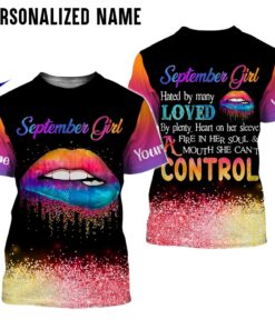 Personalized Name September Girl 3D All Over Printed Clothes DHHA110321