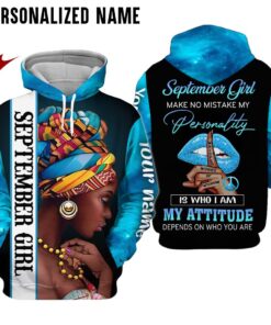 Personalized Name September Girl 3D All Over Printed Clothes DHHY241109