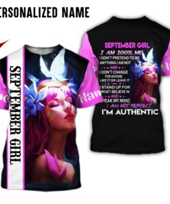 Personalized Name September Girl 3D All Over Printed Clothes DHWW021009