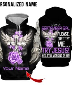 Personalized Name September Girl 3D All Over Printed Clothes HUHY061209