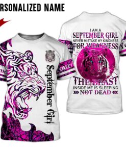 Personalized Name September Girl 3D All Over Printed Clothes HUHY100509