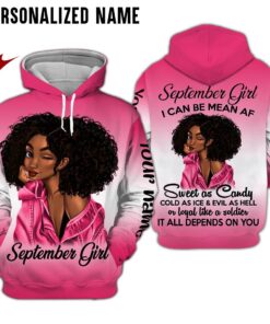 Personalized Name September Girl 3D All Over Printed Clothes HUHY181109