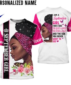 Personalized Name September Girl 3D All Over Printed Clothes HULL170319