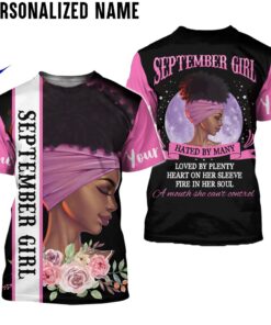 Personalized Name September Girl 3D All Over Printed Clothes HULL300905
