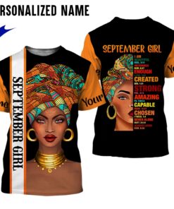 Personalized Name September Girl 3D All Over Printed Clothes HUMA160409