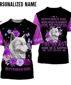 Personalized Name September Girl 3D All Over Printed Clothes NQAA130409