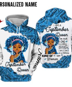Personalized Name September Girl 3D All Over Printed Clothes NQAA271209