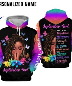 Personalized Name September Girl 3D All Over Printed Clothes NQDT190109