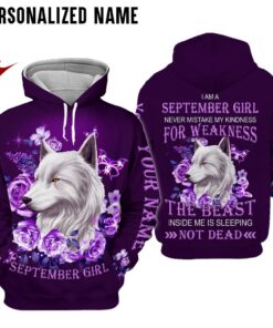 Personalized Name September Girl 3D All Over Printed Clothes NQDT221109