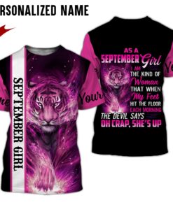 Personalized Name September Girl 3D All Over Printed Clothes NQHH270409