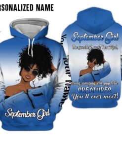 Personalized Name September Girl 3D All Over Printed Clothes NQHM181109