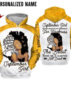 Personalized Name September Girl 3D All Over Printed Clothes NQHY241209