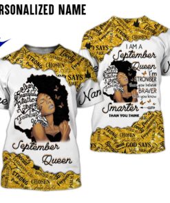 Personalized Name September Girl 3D All Over Printed Clothes NQTD160303
