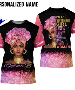 Personalized Name September Girl 3D All Over Printed Clothes NQTD161015