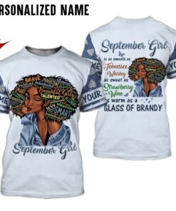 Personalized Name September Girl 3D All Over Printed Clothes NQTD260203