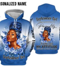 Personalized Name September Girl 3D All Over Printed Clothes QFHM100209