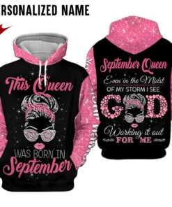 Personalized Name September Girl 3D All Over Printed Clothes UKMM290309