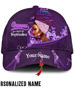 Personalized Name September Girl Cap UKKH010409