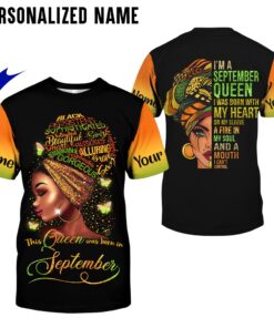 Personalized Name September Queen 3D All Over Printed Clothes DHTD280903