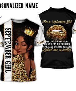 Personalized Name September Girl 3D All Over Printed Clothes DHMA110909