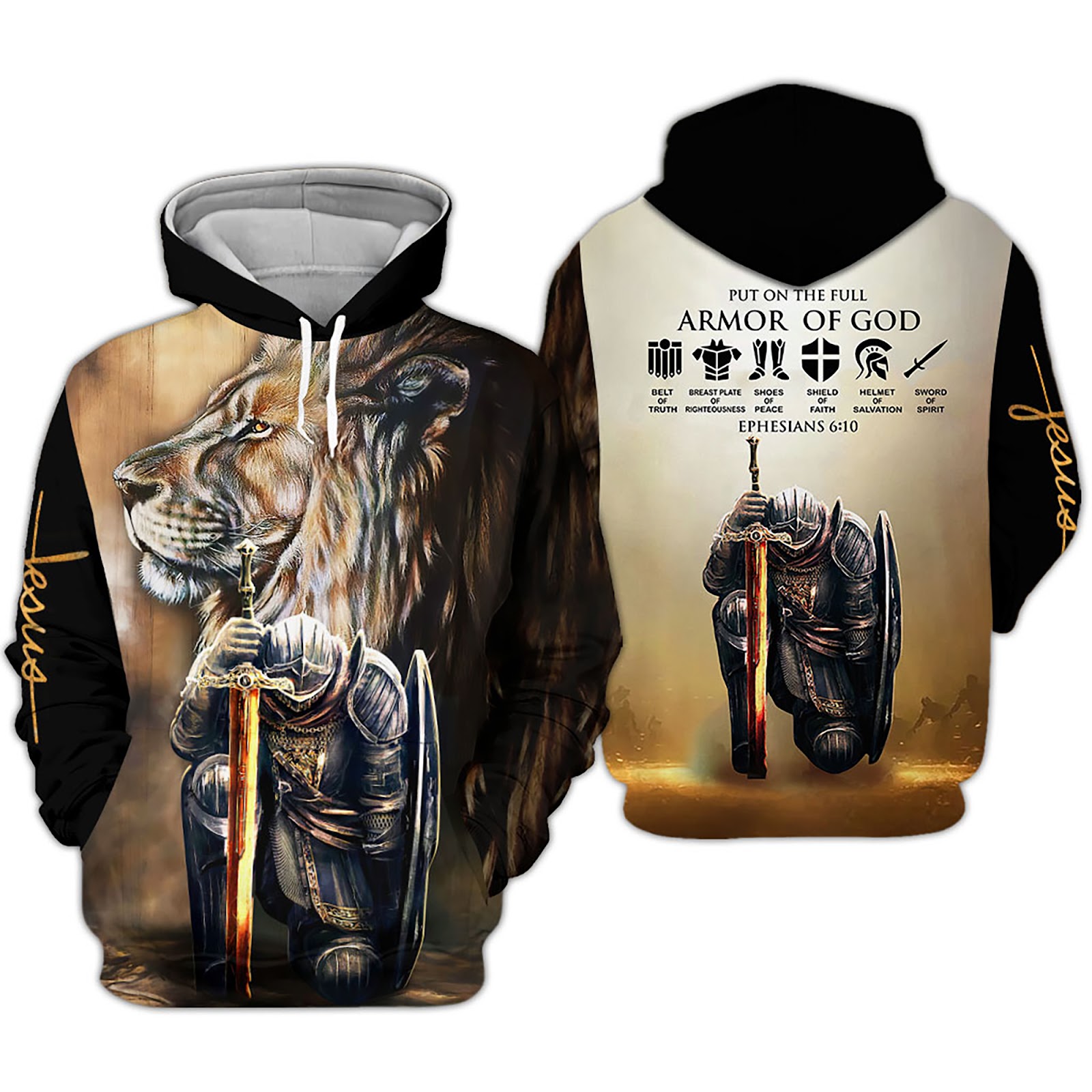 Put On The Full Armor Of God Child Of God Jesus 3D All Over Printed ...