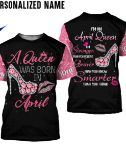 Personalized Name April Girl 3D All Over Printed Clothes DHLL190222