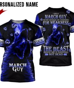 Personalized Name March Guy 3D All Over Printed Clothes DHHH280703