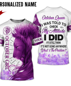 Personalized Name October Girl 3D All Over Printed Clothes MTHY140710