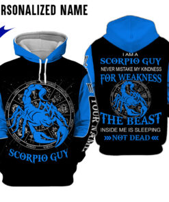 Personalized Name Scorpio Guy 3D All Over Printed Clothes NQMA180501
