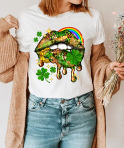 Lips Shirt, St. Patrick's Day Shirt, Cute St Patricks Day Shirt QFUU230202