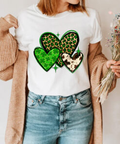 St. Patrick's Leopard Hearts St. Patrick's Day shirt UKUU230204