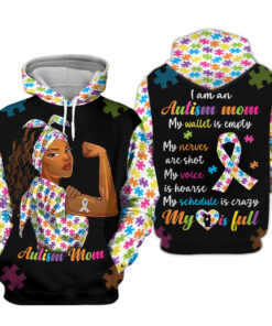 Autism Mom 3D All Over Printed Clothes UKUU160201