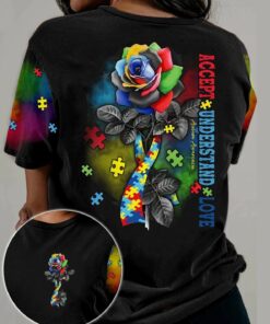 Accept Understand Love Autism Awareness 3D All Over Printed Clothes QFDT230204