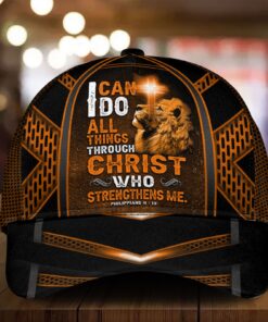 I Can Do All Things Through Christ Who Strengthens Me, Jesus Cap Gift UKTO090203