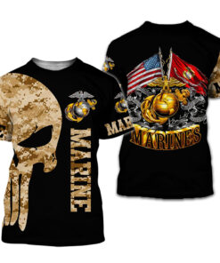 US Marine Veteran 3D All Over Printed Clothes UKHA210201