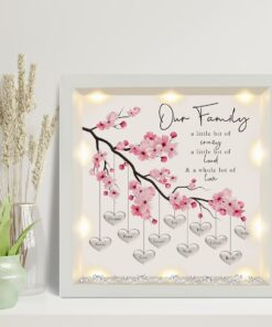 Personalized name Mother's day gifts frame with led UKDT230202