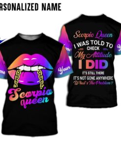 Personalized Name Scorpio Girl 3D All Over Printed Clothes NQOO290720