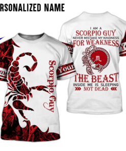 Personalized Name Scorpio Guy 3D All Over Printed Clothes DHAA170506
