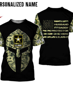 Personalized Name US Army Veteran 3D All Over Printed Clothes UKHA210205