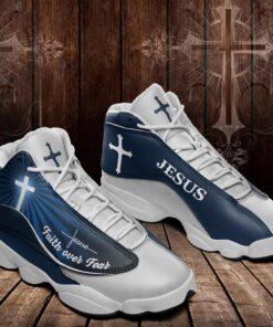 Jesus Faithful Stride Inspirational Sneakers, Have Faith In Jesus Shoes UKHA230306
