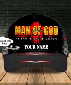 Custom Name Man of God, Jesus cap UKTD150304