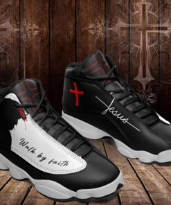 Jesus Faithful Stride Inspirational Sneakers, Have Faith In Jesus Shoes UKTO3210401