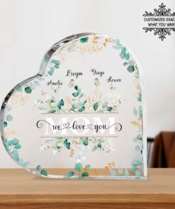 Mother Day Heart Shape Acrylic Plaque QFUU280304
