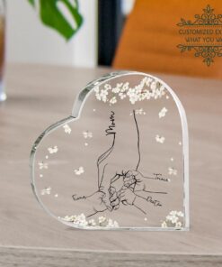 Mother's Day gift Heart shape acrylic plaque UKYY3290301
