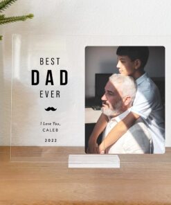 Personalized Text And Photo Father's Day Acrylic Plaque UKAA3050506