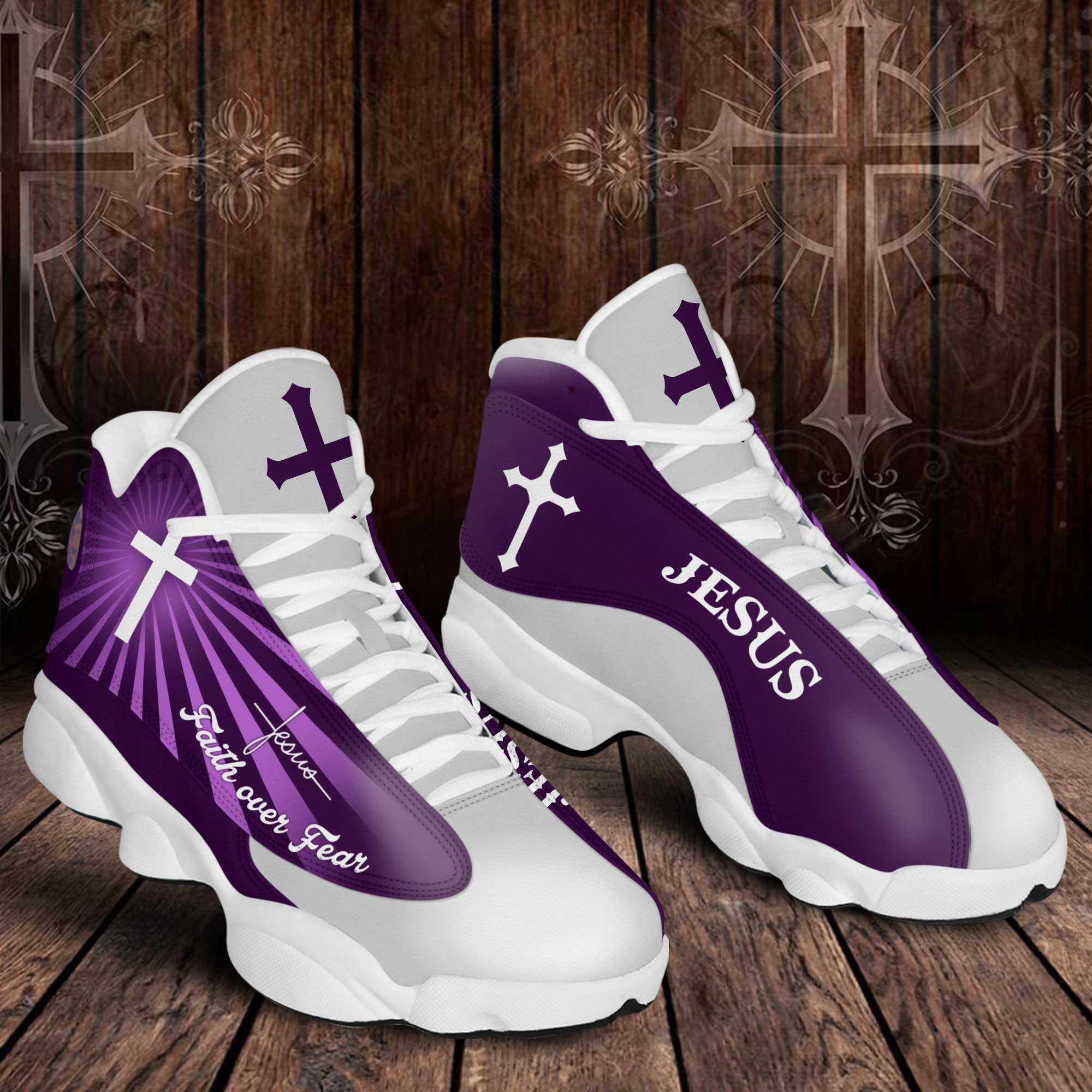 Faith Over Fear Walk By Faith Jesus Shoes UKHA3090503