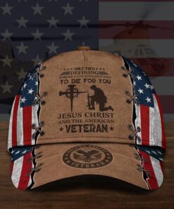 US VETERAN Jesus Christ, The American Veteran Cap, Gifts For Veteran, Military Cap QFHA130306-3