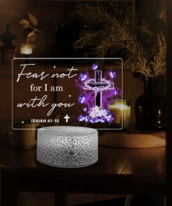 Christmas Gift, Bible Verse Jesus 3D Lamp, Jesus Night Light UKTO3270504