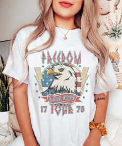Retro 4th of July Shirt, Red White and Blue, America shirt, Fourth of July Shirt, Independence Day Tee QFTO3260503